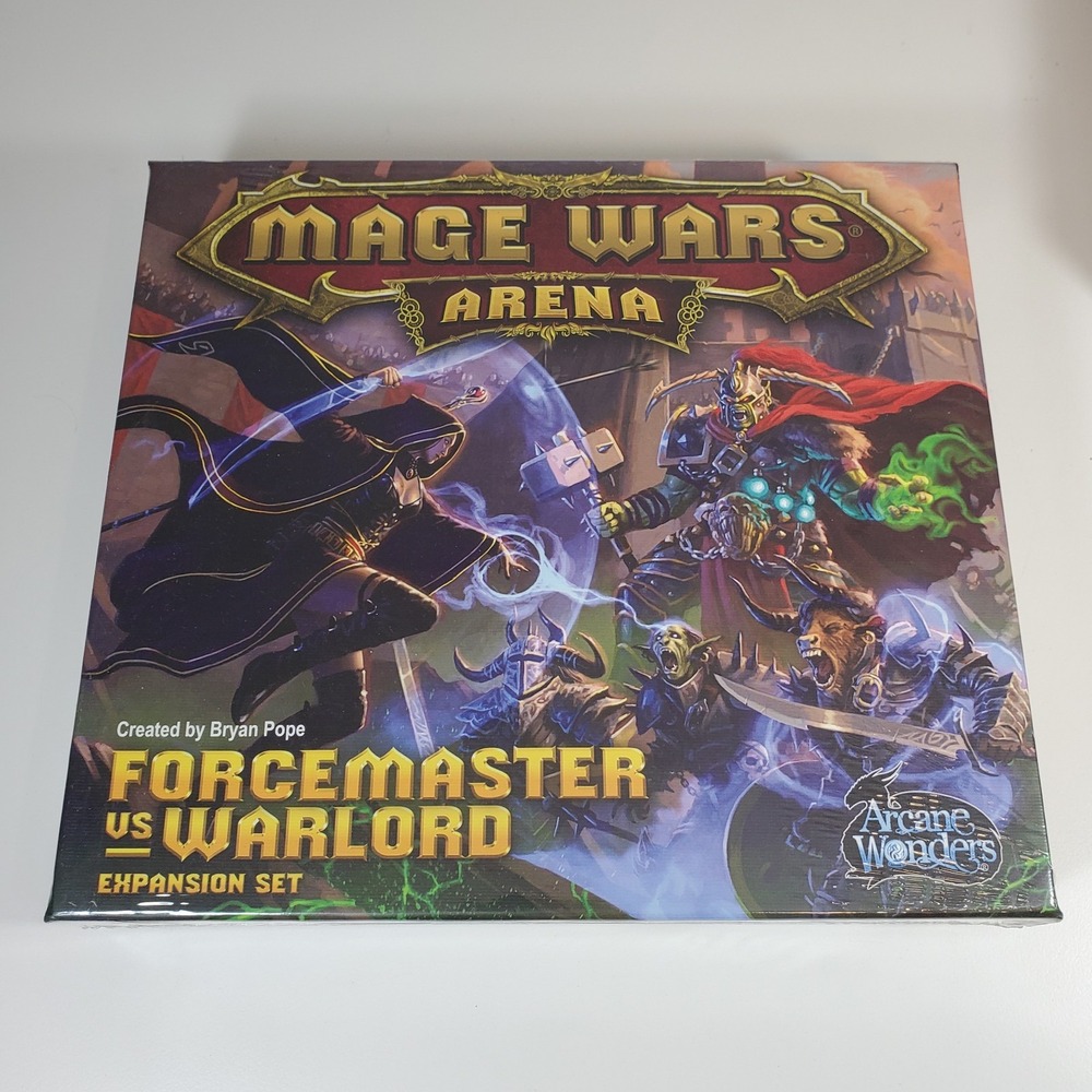Forcemaster vs Warlord Mage Wars Arena Card Board Game Expansion New Sealed